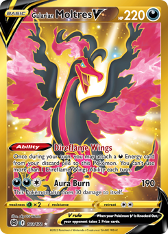 Galarian Moltres V - Brilliant Stars - #183 - Pokemon TCG card