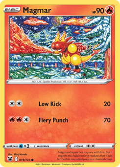 Magmar #19 Magmar - Brilliant Stars - #19 - Pokemon TCG card