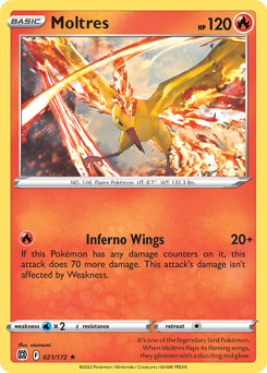 Moltres #21 Moltres - Brilliant Stars - #21 - Pokemon TCG card