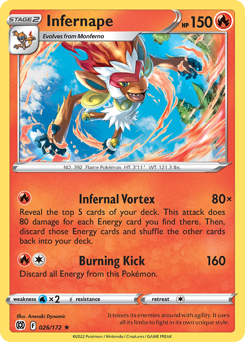 Infernape #26 Infernape - Brilliant Stars - #26 - Pokemon TCG card