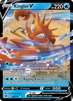 Kingler V #28 Kingler V - Brilliant Stars - #28 - Pokemon TCG card