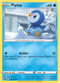 Piplup #35 Piplup - Brilliant Stars - #35 - Pokemon TCG card