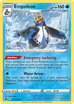 Empoleon - Brilliant Stars - #37 - Pokemon TCG card