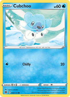 Cubchoo #42 Cubchoo - Brilliant Stars - #42 - Pokemon TCG card