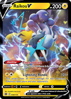 Raikou V - Brilliant Stars - #48 - Pokemon TCG card