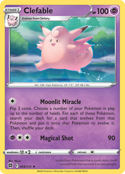 Clefable - Brilliant Stars - #54 - Pokemon TCG card