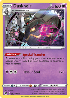 Dusknoir #62 Dusknoir - Brilliant Stars - #62 - Pokemon TCG card