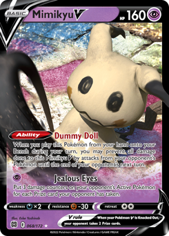 Mimikyu V - Brilliant Stars - #68 - Pokemon TCG card