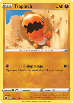 Trapinch #74 Trapinch - Brilliant Stars - #74 - Pokemon TCG card
