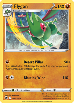 Flygon #76 Flygon - Brilliant Stars - #76 - Pokemon TCG card