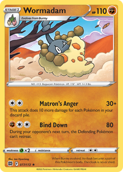 Wormadam #77 Wormadam - Brilliant Stars - #77 - Pokemon TCG card