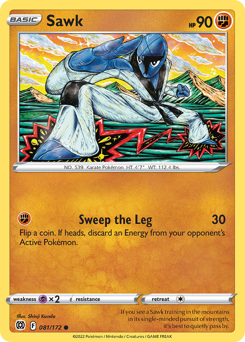 Sawk #81 Sawk - Brilliant Stars - #81 - Pokemon TCG card