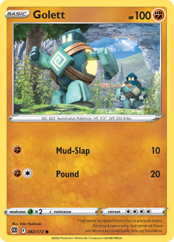 Golett - Brilliant Stars - #82 - Pokemon TCG card