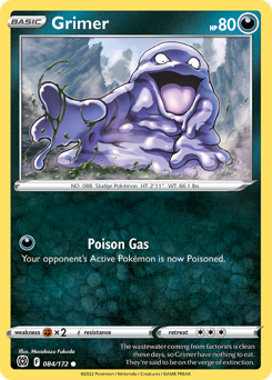 Grimer - Brilliant Stars - #84 - Pokemon TCG card
