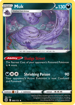 Muk #85 Muk - Brilliant Stars - #85 - Pokemon TCG card