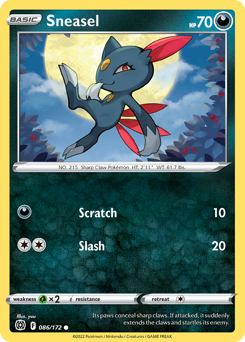 Sneasel - Brilliant Stars - #86 - Pokemon TCG card