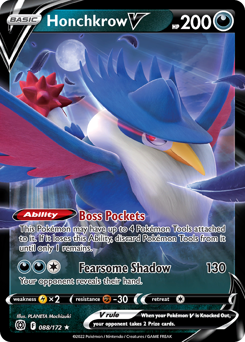 Honchkrow V - Brilliant Stars - #88 - Pokemon TCG card