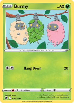 Burmy #9 Burmy - Brilliant Stars - #9 - Pokemon TCG card