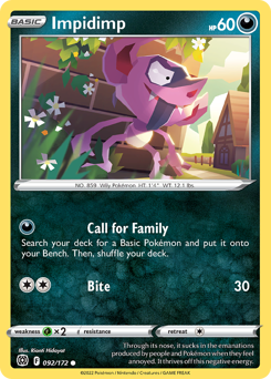 Impidimp - Brilliant Stars - #92 - Pokemon TCG card