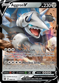 Aggron V #96 Aggron V - Brilliant Stars - #96 - Pokemon TCG card