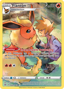 Flareon - Brilliant Stars Trainer Gallery - #TG01 - Pokemon TCG card