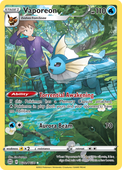 Vaporeon #TG02 Vaporeon - Brilliant Stars Trainer Gallery - #TG02 - Pokemon TCG card