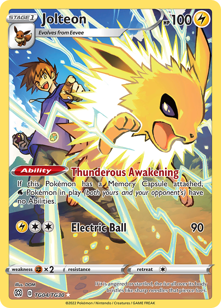 Jolteon - Brilliant Stars Trainer Gallery - #TG04 - Pokemon TCG card