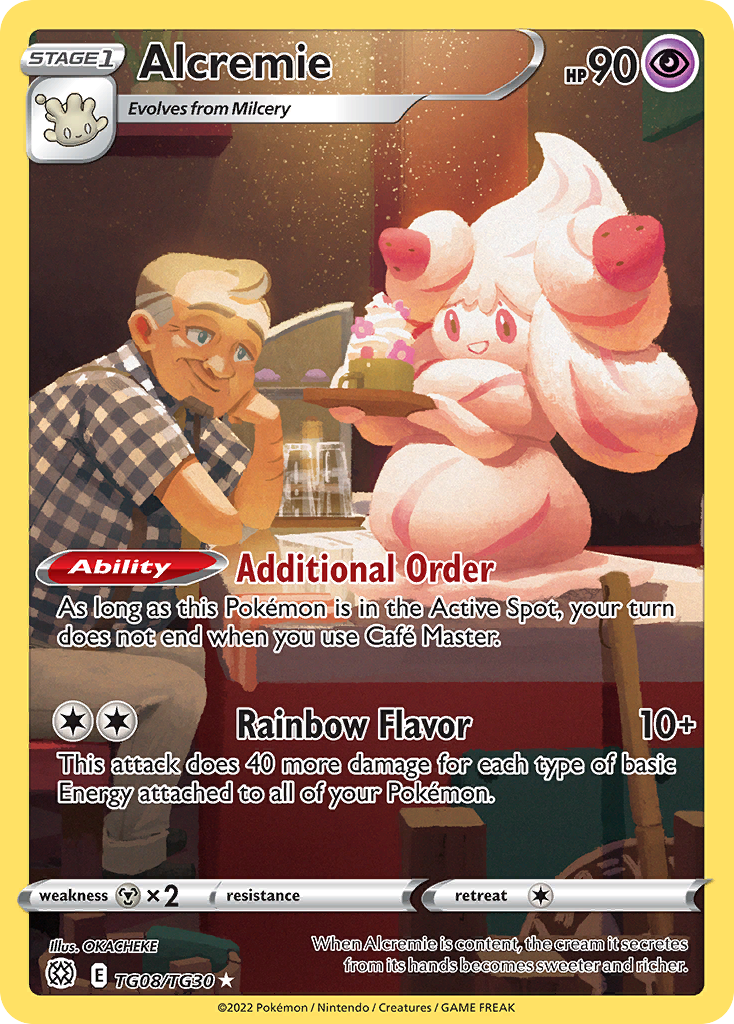Alcremie - Brilliant Stars Trainer Gallery - #TG08 - Pokemon TCG card