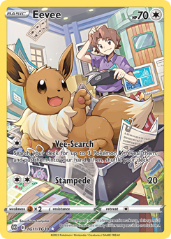 Eevee - Brilliant Stars Trainer Gallery - #TG11 - Pokemon TCG card