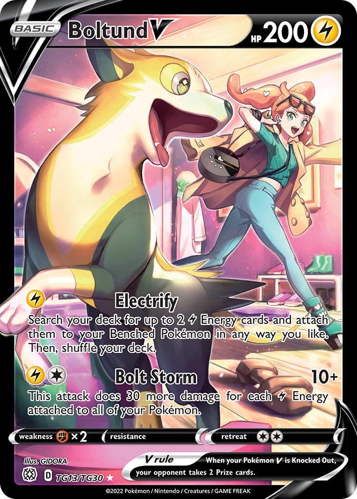 Boltund V - Brilliant Stars Trainer Gallery - #TG13 - Pokemon TCG card
