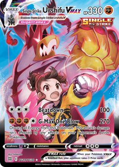 Single Strike Urshifu VMAX - Brilliant Stars Trainer Gallery - #TG19 - Pokemon TCG card