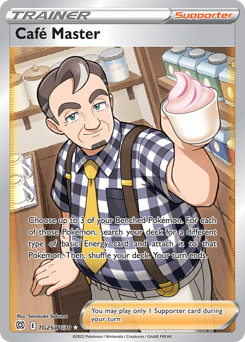 Café Master - Brilliant Stars Trainer Gallery - #TG25 - Pokemon TCG card