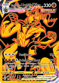 Single Strike Urshifu VMAX - Brilliant Stars Trainer Gallery - #TG29 - Pokemon TCG card