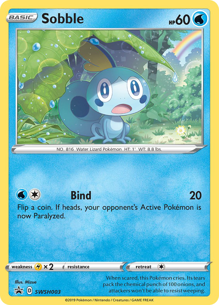 Sobble - SWSH Black Star Promos - #SWSH003 - Pokemon TCG card