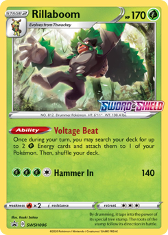 Rillaboom - SWSH Black Star Promos - #SWSH006 - Pokemon TCG card