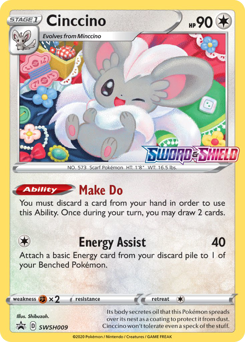 Cinccino - SWSH Black Star Promos - #SWSH009 - Pokemon TCG card
