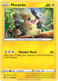 Morpeko - SWSH Black Star Promos - #SWSH012 - Pokemon TCG card