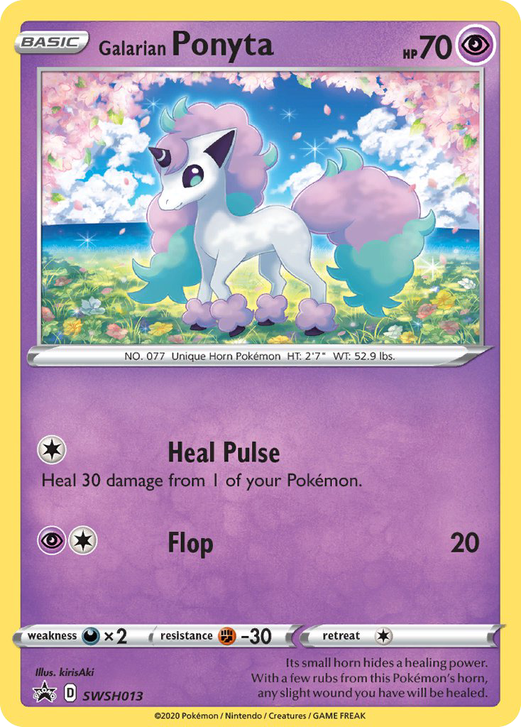 Galarian Ponyta - SWSH Black Star Promos - #SWSH013 - Pokemon TCG card