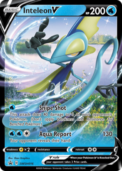 Inteleon V - SWSH Black Star Promos - #SWSH016 - Pokemon TCG card