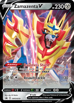 Zamazenta V #SWSH019 Zamazenta V - SWSH Black Star Promos - #SWSH019 - Pokemon TCG card