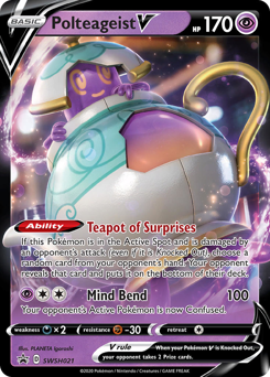 Polteageist V #SWSH021 Polteageist V - SWSH Black Star Promos - #SWSH021 - Pokemon TCG card