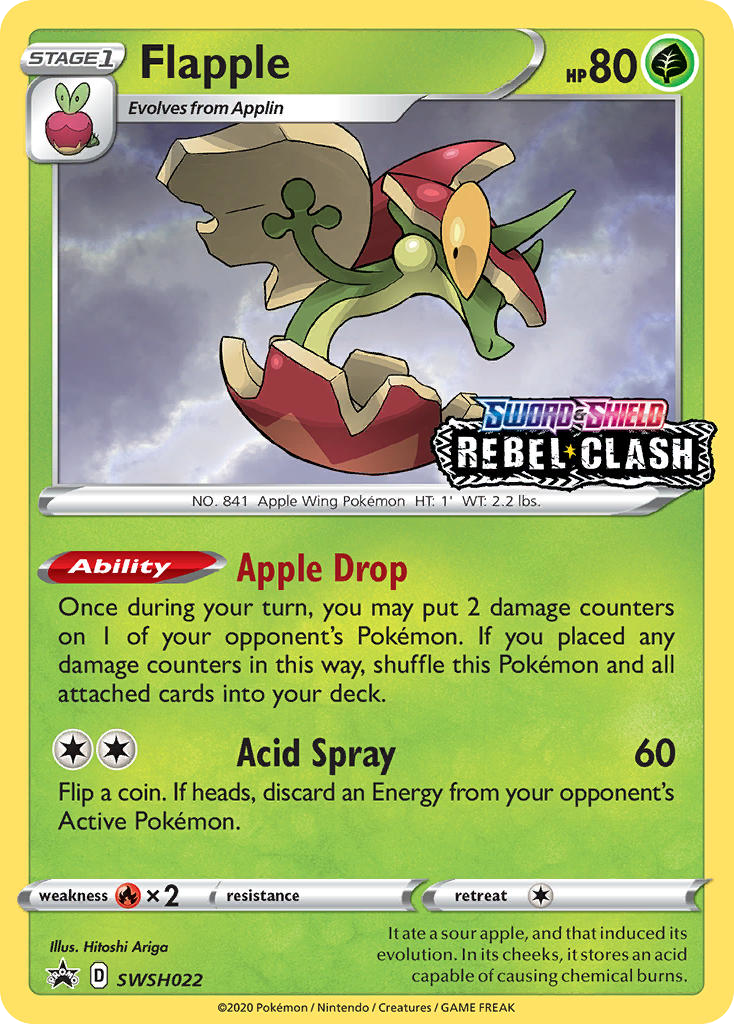 Flapple - SWSH Black Star Promos - #SWSH022 - Pokemon TCG card