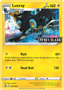 Luxray #SWSH023 Luxray - SWSH Black Star Promos - #SWSH023 - Pokemon TCG card