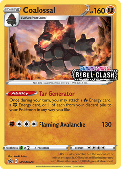 Coalossal - SWSH Black Star Promos - #SWSH024 - Pokemon TCG card