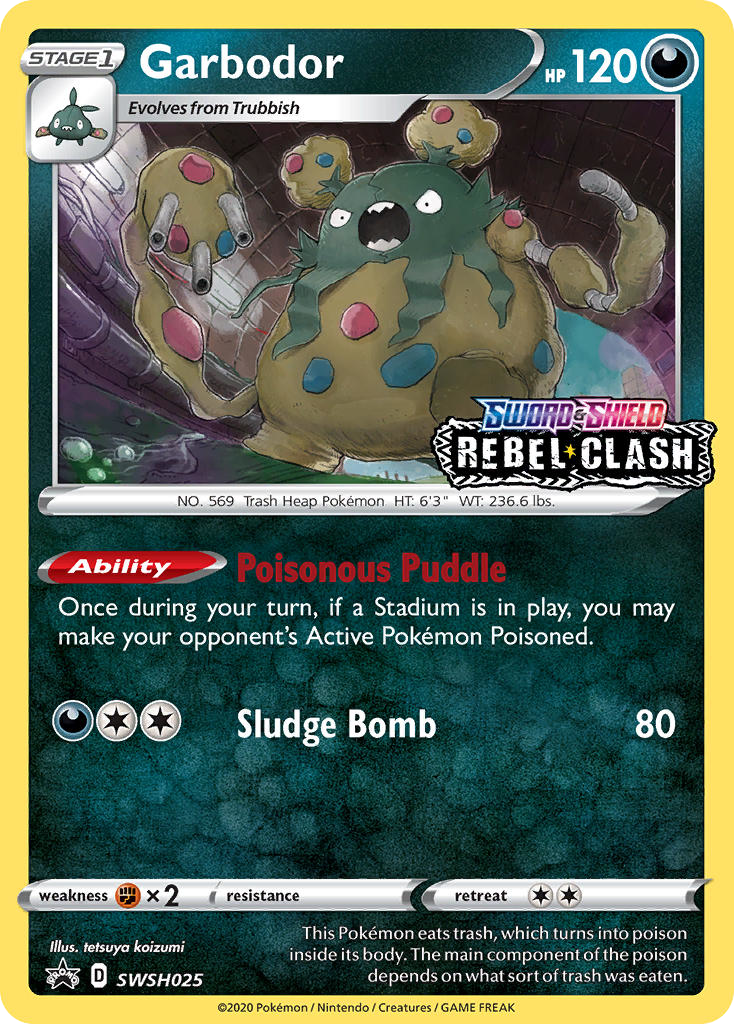Garbodor - SWSH Black Star Promos - #SWSH025 - Pokemon TCG card