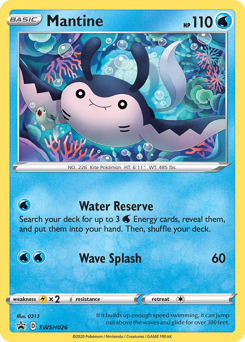 Mantine - SWSH Black Star Promos - #SWSH026 - Pokemon TCG card