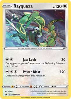 Rayquaza #SWSH029 Rayquaza - SWSH Black Star Promos - #SWSH029 - Pokemon TCG card