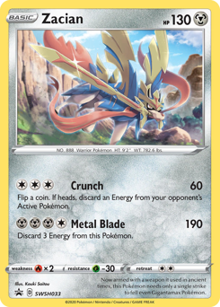 Zacian #SWSH033 Zacian - SWSH Black Star Promos - #SWSH033 - Pokemon TCG card