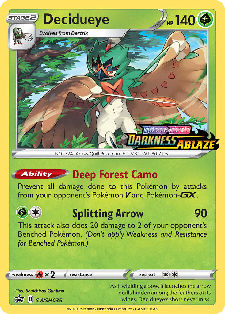 Decidueye - SWSH Black Star Promos - #SWSH035 - Pokemon TCG card