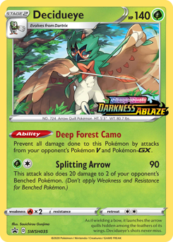 Decidueye #SWSH035 Decidueye - SWSH Black Star Promos - #SWSH035 - Pokemon TCG card